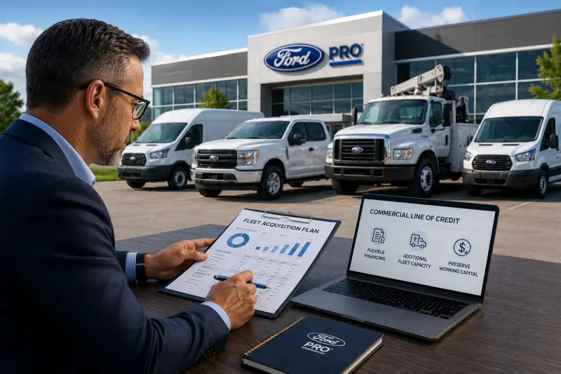 Ford commercial fleet financing with a Commercial Line of Credit