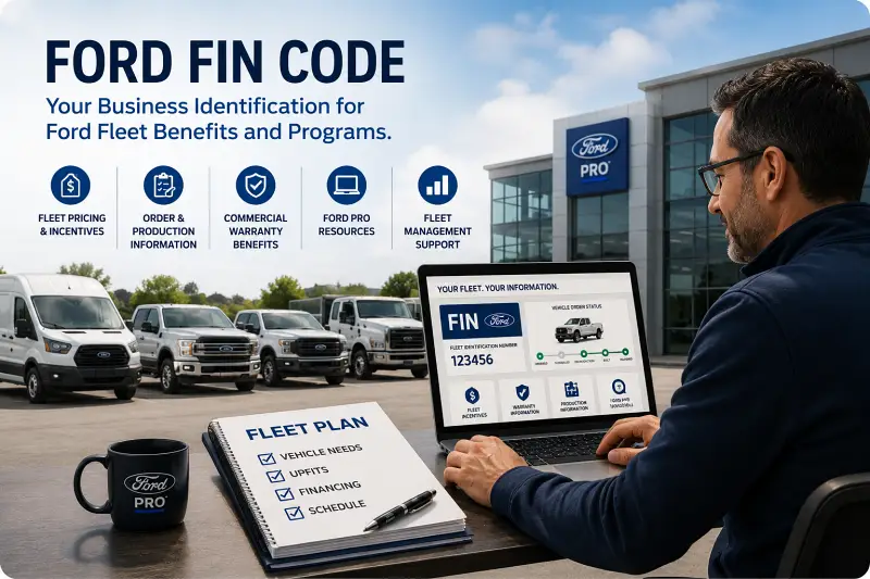 Ford FIN Code explained with fleet pricing, ordering, warranty and Ford Pro benefits