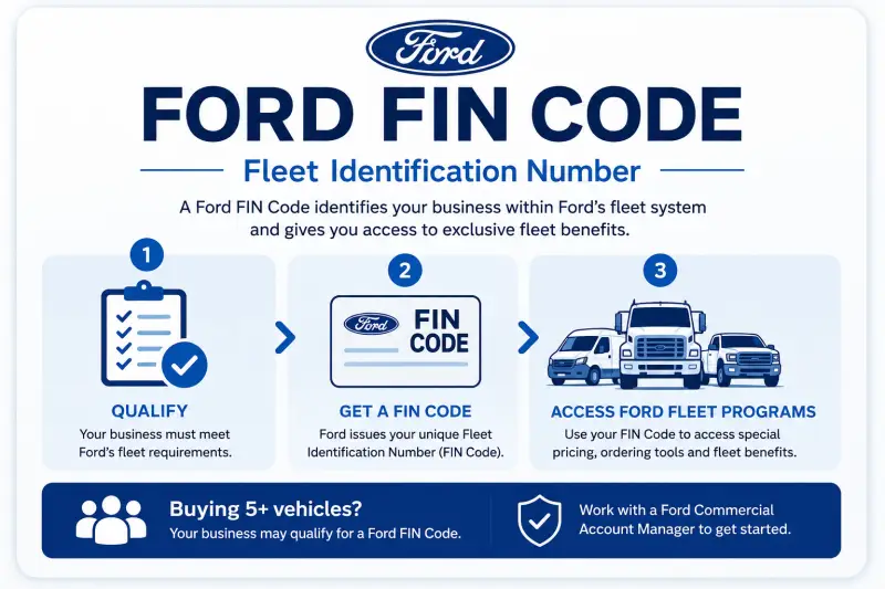 Ford FIN Code and Fleet Identification Number for qualified business fleet customers
